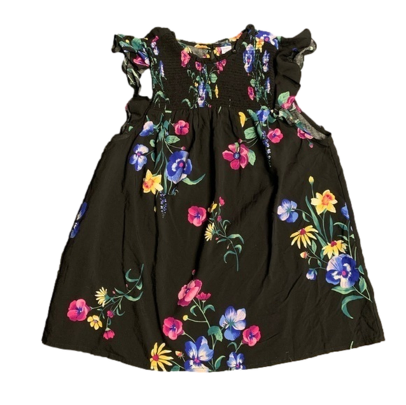 NWOT Old Navy Black Floral Blouse - Picture 1 of 2